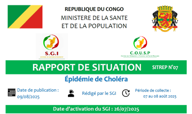 Epidémie de choléra : rapport de situation N°7